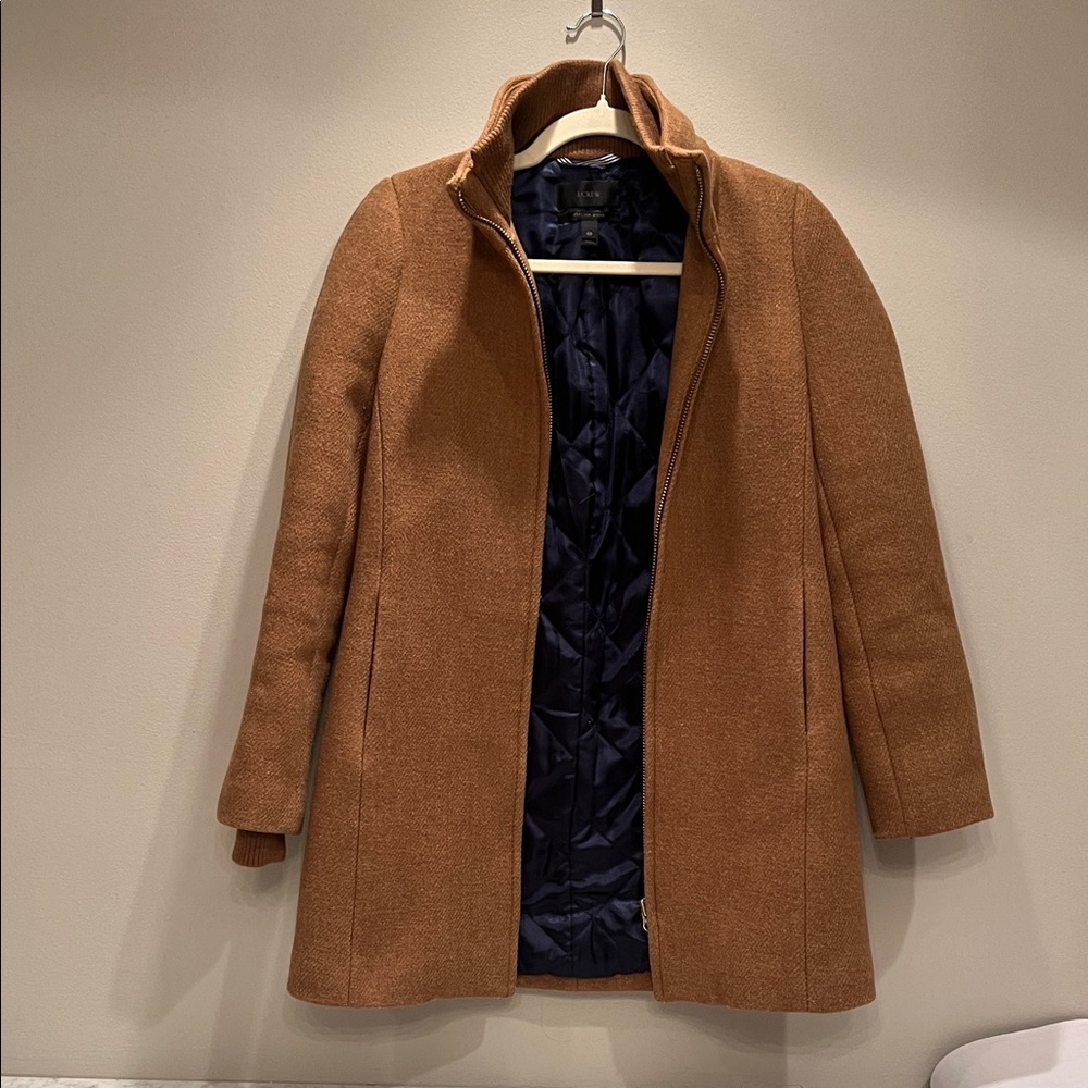J.Crew Women's Stadium Cloth Tan Coat